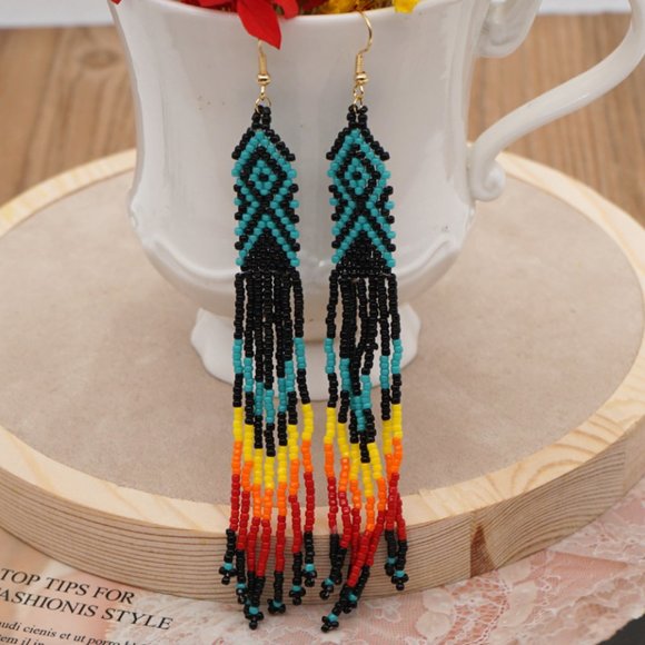 Bohemian Tassel Earrings - Picture 1 of 8